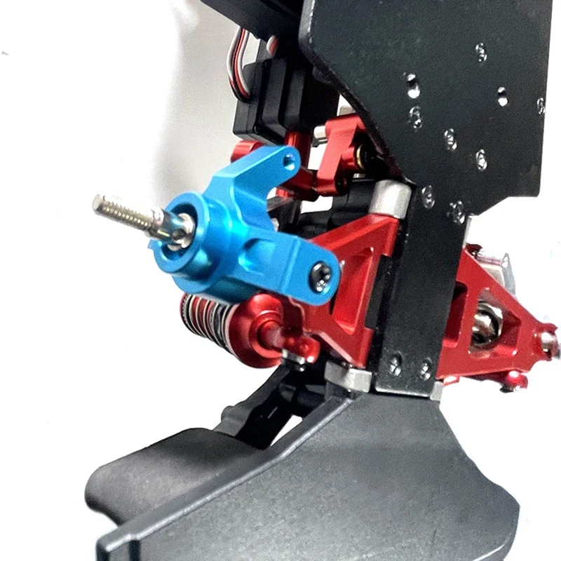 Для MJX 14301 14302 RC 1/14 модель автомобиля с дистанционным управлением металлическая модернизация сменная чашка рулевого управления серебристая