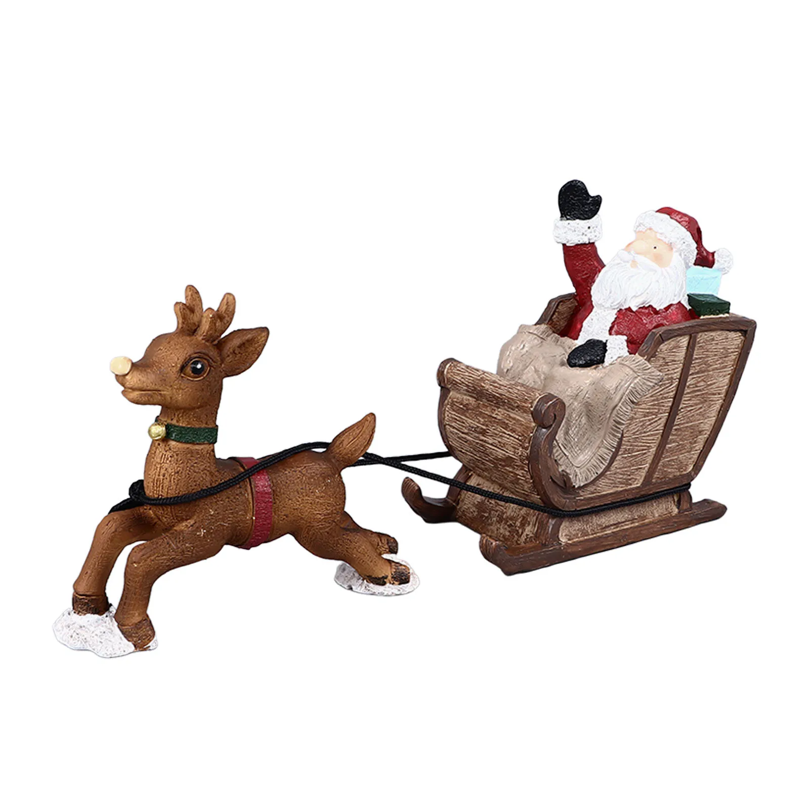 

Рождественское украшение для аквариума, смоляное украшение для отца, Рождественские сани с оленями, украшение для аквариума, украшения для аквариума