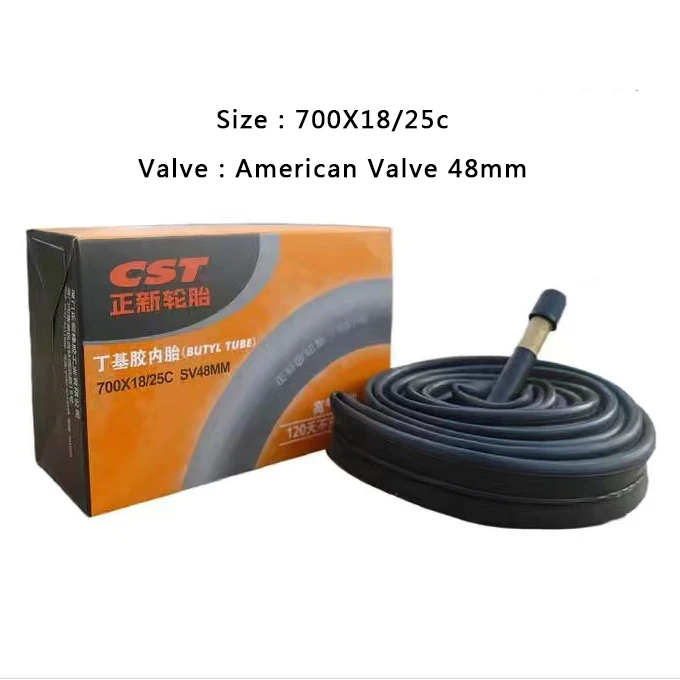 CST tube 700c 18c 25c 32 35c 43c SV FV  America French Valve bicycle bike inner tube inner tire tyre tube