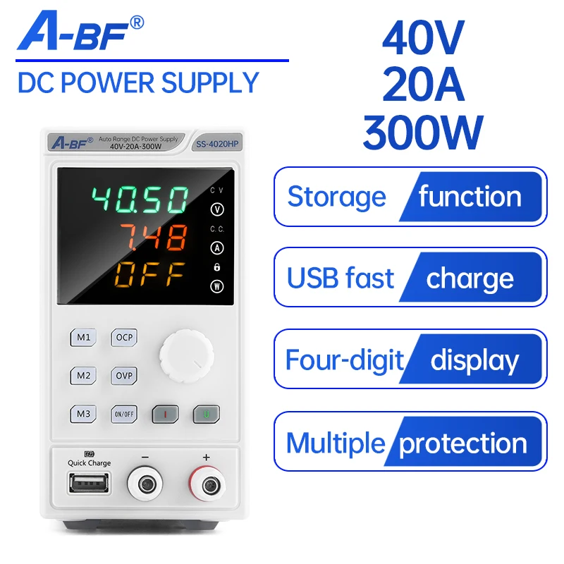 A-BF Laboratory Power Supply 40V 20A New USB Adjustable DC Power Source With Memory Function Programmable Switching Power Supply