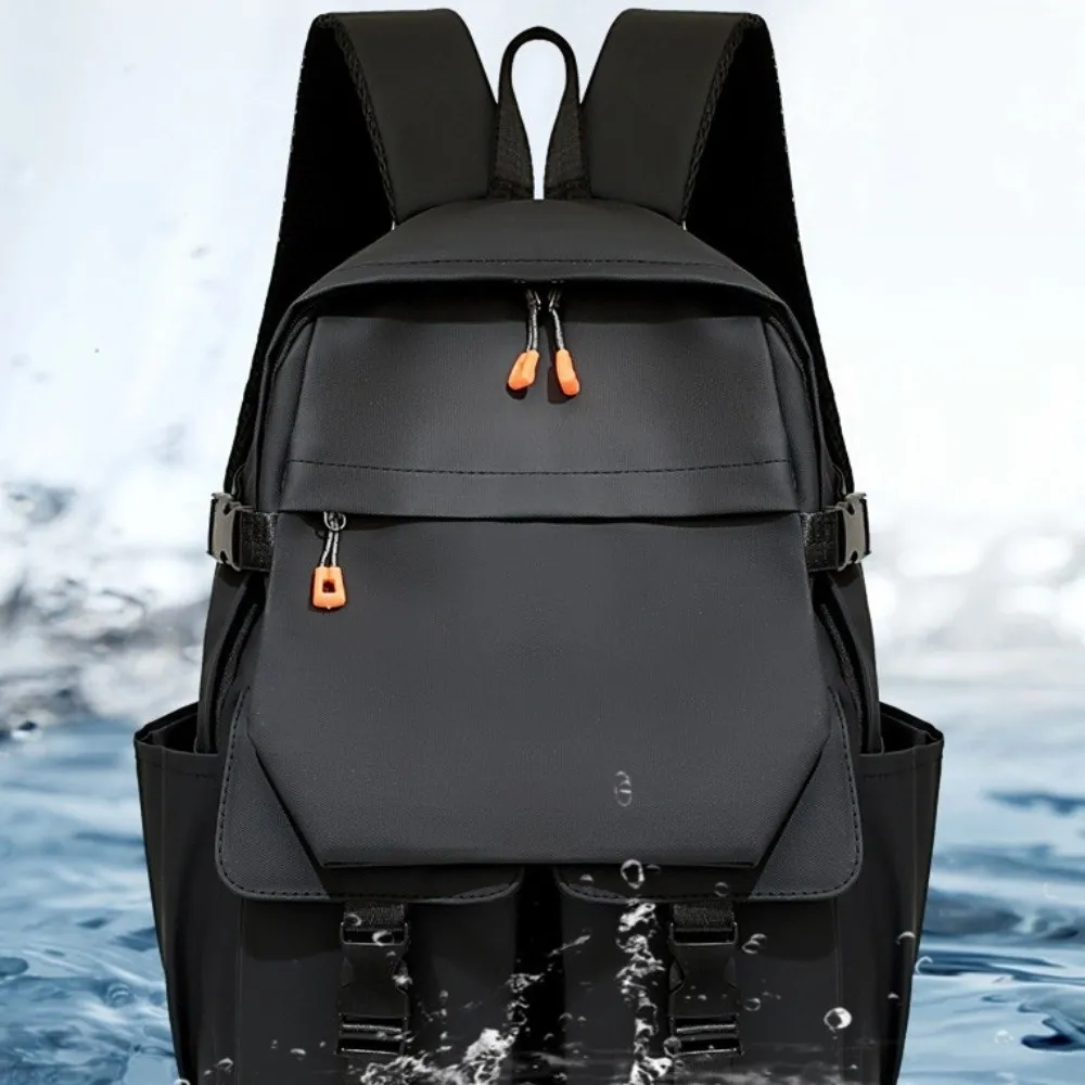 حقائب ظهر كبيرة للرجال ذات سعة كبيرة مقاومة للاهتراء ومقاومة للماء حقيبة مدرسية للطلاب من قماش أكسفورد متعددة الجيوب حقيبة كمبيوتر محمول