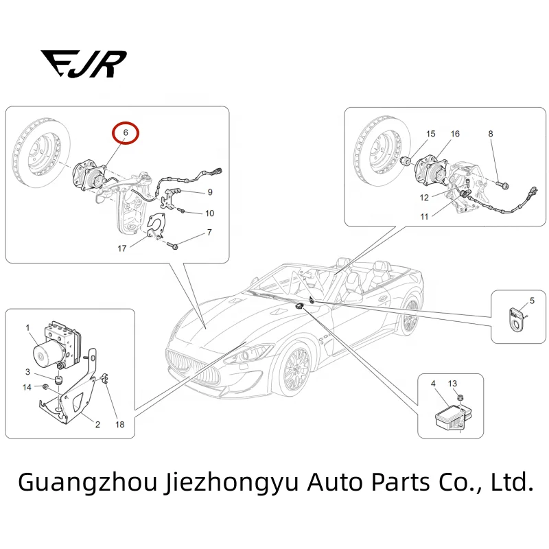 For Maserati GranCabrio GranTurismo Quattroporte front wheel bearings Rear wheel bearings 197118 000197118