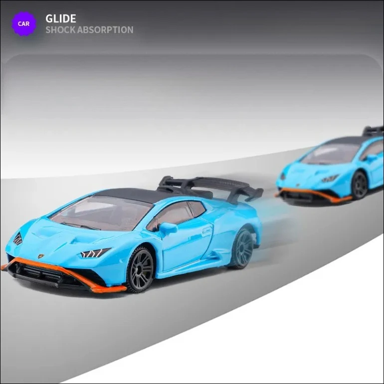 CCA Color Amber 1:64 Alloy Simulation Car Model, Shock Pocket,Simulation Racing Toy for Kids, Perfect Birthday Gift for Friend
