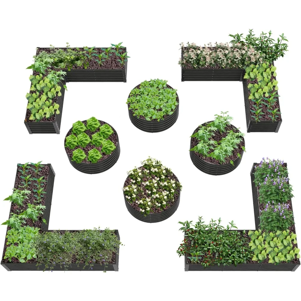 

Deep Root Galvanized Raised Garden Beds Outdoor for Planting Vegetables Flowers Herb,Deep Root Galvanized Raised Garden Beds