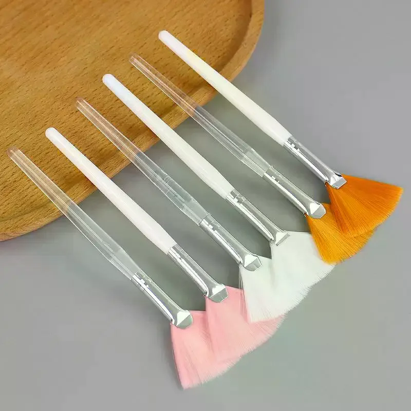 Fan-Shaped Makeup Brush Facial Mask Brush Soft Applicator Brushes Facial Beauty Tool DIY Tool