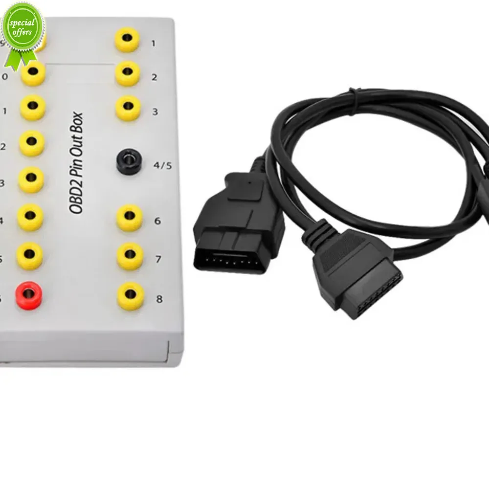 Kabel diagnostyczny samochodu dla OBD2 Pin Out Box OBDII Breakout Box Tester samochodowy wykrywacz protokołów Auto może skrzynka pomiarowa