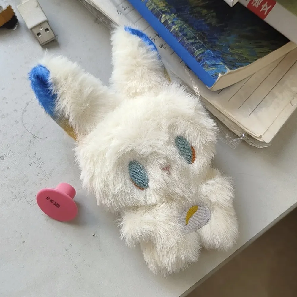 Game Arknights Shu Cosplay Keychain Plush Stuffed Cotton Doll Backpack Cute Rabbit Pendant Keyring Accessories Gift