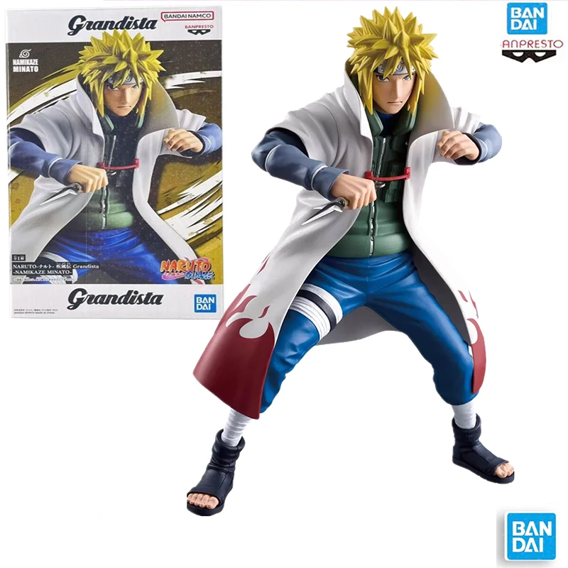 الأصلي حقيقية بانداي بانبريستو غرانديستا ناروتو 23 سنتيمتر Namikaze ميناتو عمل نموذج لجسم أطقم الاطفال هدية حقيقية أنيمي نموذج