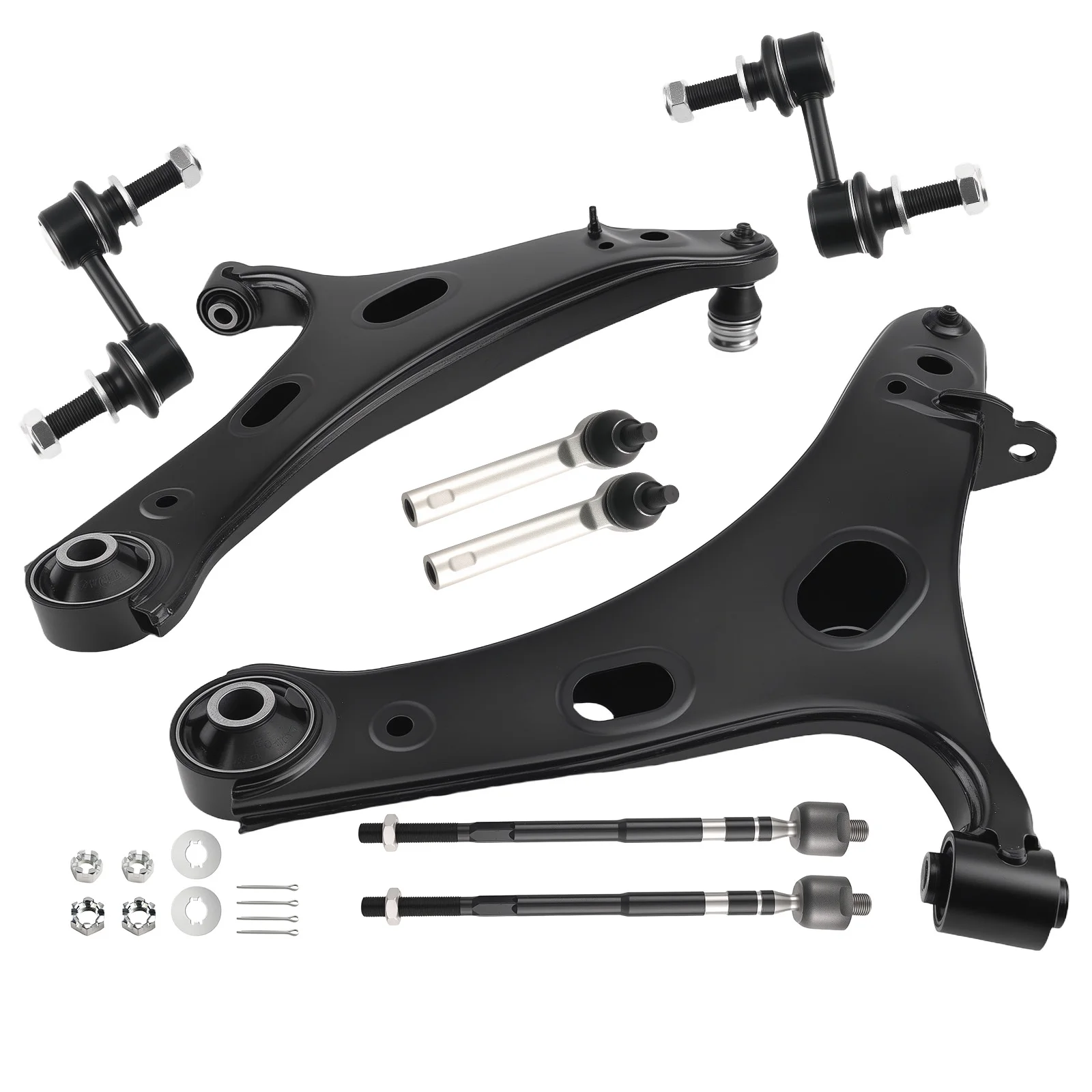 

Комплект из 8 предметов: передний нижний рычаг подвески + шаровая опора + тяга стабилизатора для Forester 2014-2018