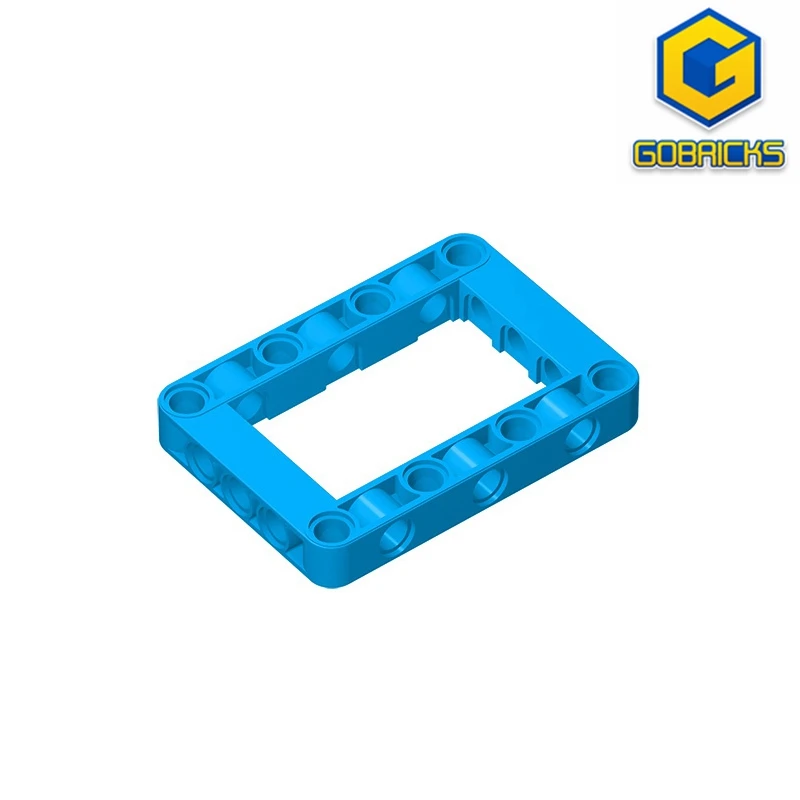 MOC PARTS GDS-972 Technical, Liftarm, Modified Frame Thick 5 x 7 Open Center compatible with lego 64179 toys Assembles Blocks