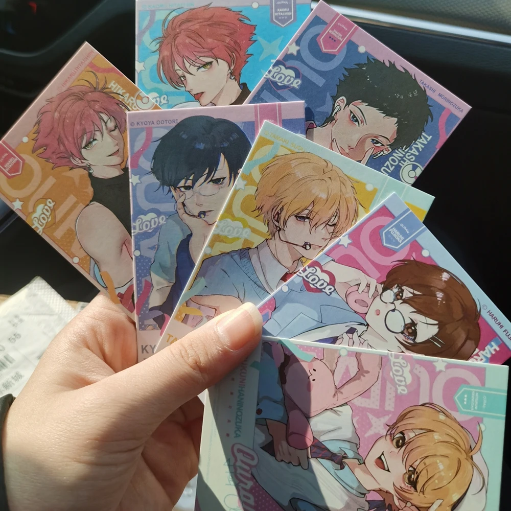7pcs/set Ouran High School Host Club Anime Small Card Photo Cards Cosplay DIY Postcard Bookmark Accessories Ornament Props Gift image 2