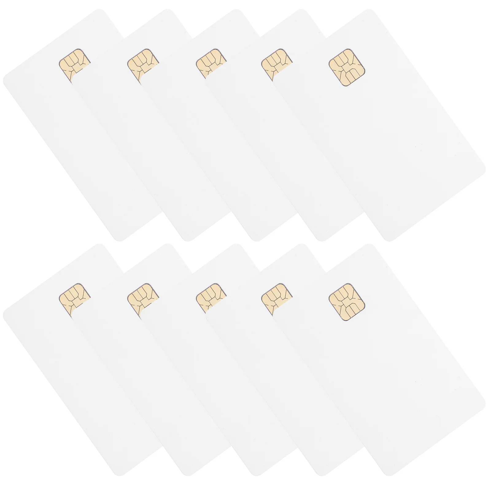 12Pcs Ic Card PVC Blank Cards High Capacity Access Control System Attendance Hotel Parking