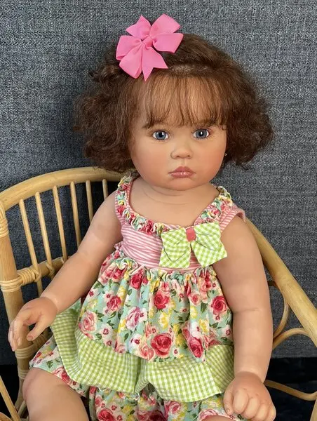 

FBBD 70CM Already Finished Reborn Baby Doll Julieta With Hand-Rooted Hair Artist Work High Quality Dolls For Girl XMAS GIFT