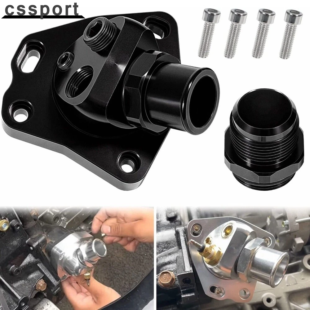 

Black Swivel Neck Thermostat Housing For Honda K20 K24 K24Z K-Series Radiator