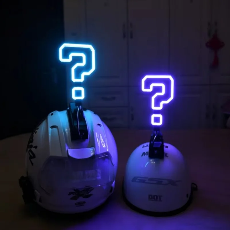 New Motorcycle Helmet Luminous Decor Strips LED Light, Night Riding Mod Accessories, Helmet Glowing Decoration Sticker