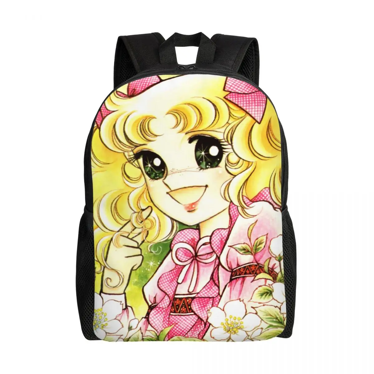 

3D Print Candy Candy Backpacks for Boys Girls Japan Anime Manga College School Travel Bags Women Men Bookbag Fits 15 Inch Laptop