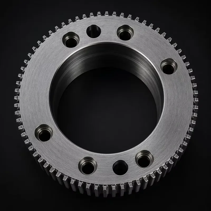 Custom Splined Main Gear Hub 7-Bolt Pattern Threaded Center Bore Precision CNC Parts