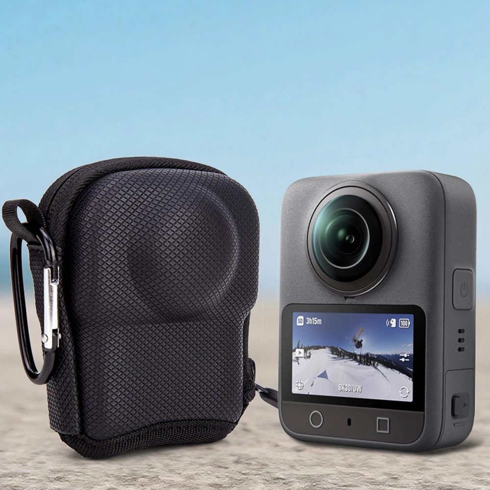 Hard Shell Storage Case for DJI OSMO 360 2 with Lens Bump Design Waterproof Soft Lining Quick Access Pouch