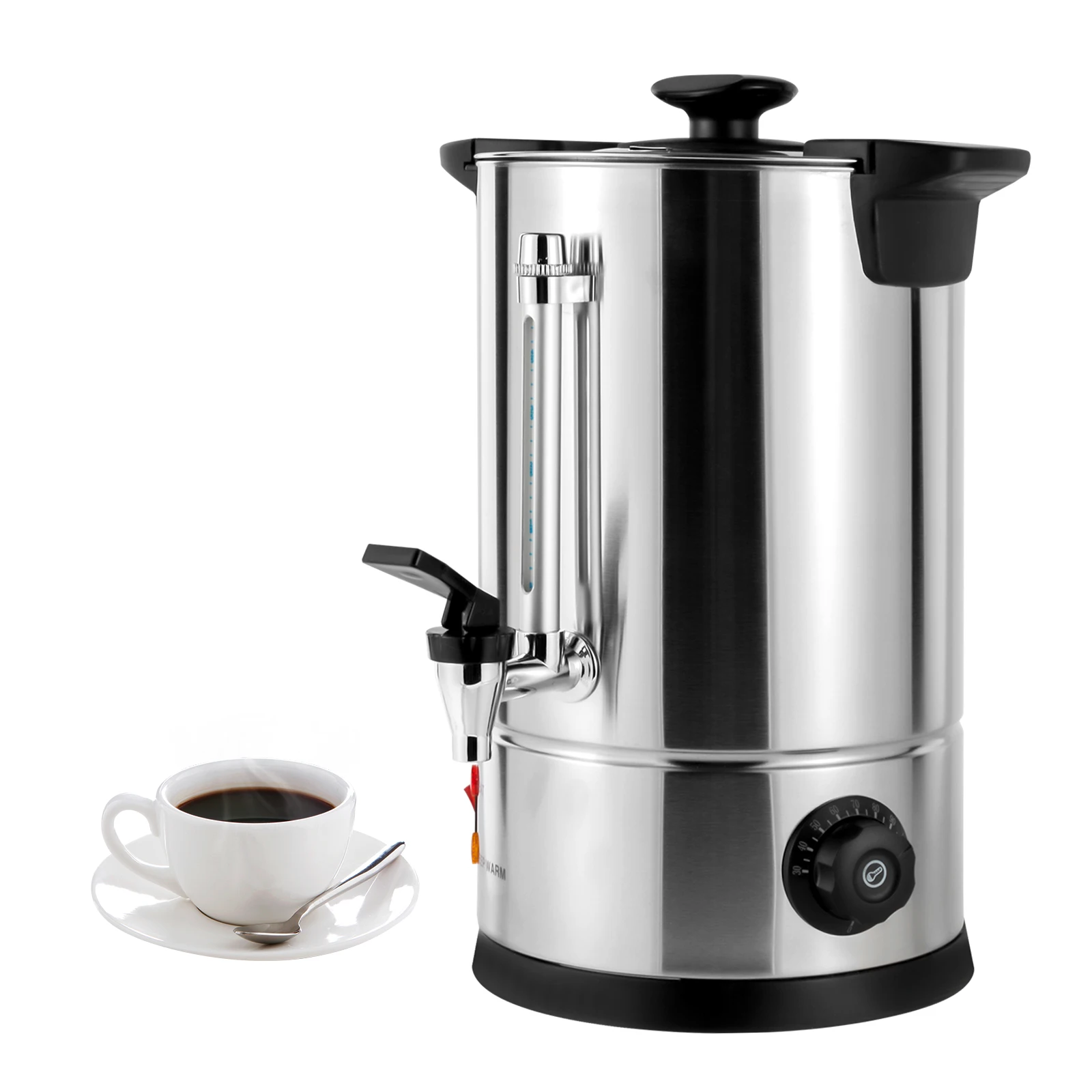 Commercial Coffee Urn Grade Stainless Steel Coffee Urn with Percolator Coffee Maker Hot Water Urn for Home Party Office Wedding