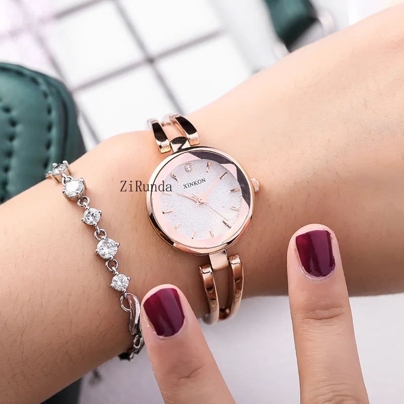 أزياء سوار ووتش مزاجه قطع الطلب الصغير كوارتز ستار حجر الراين سوار ووتش #3