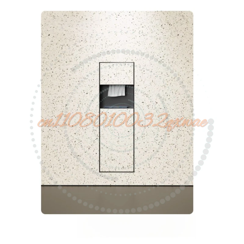 2025 Upgraded Stainless Steel Recessed Trash Can | In-Wall Tissue Box | Space-Saving for Small Bathrooms | Easy Install