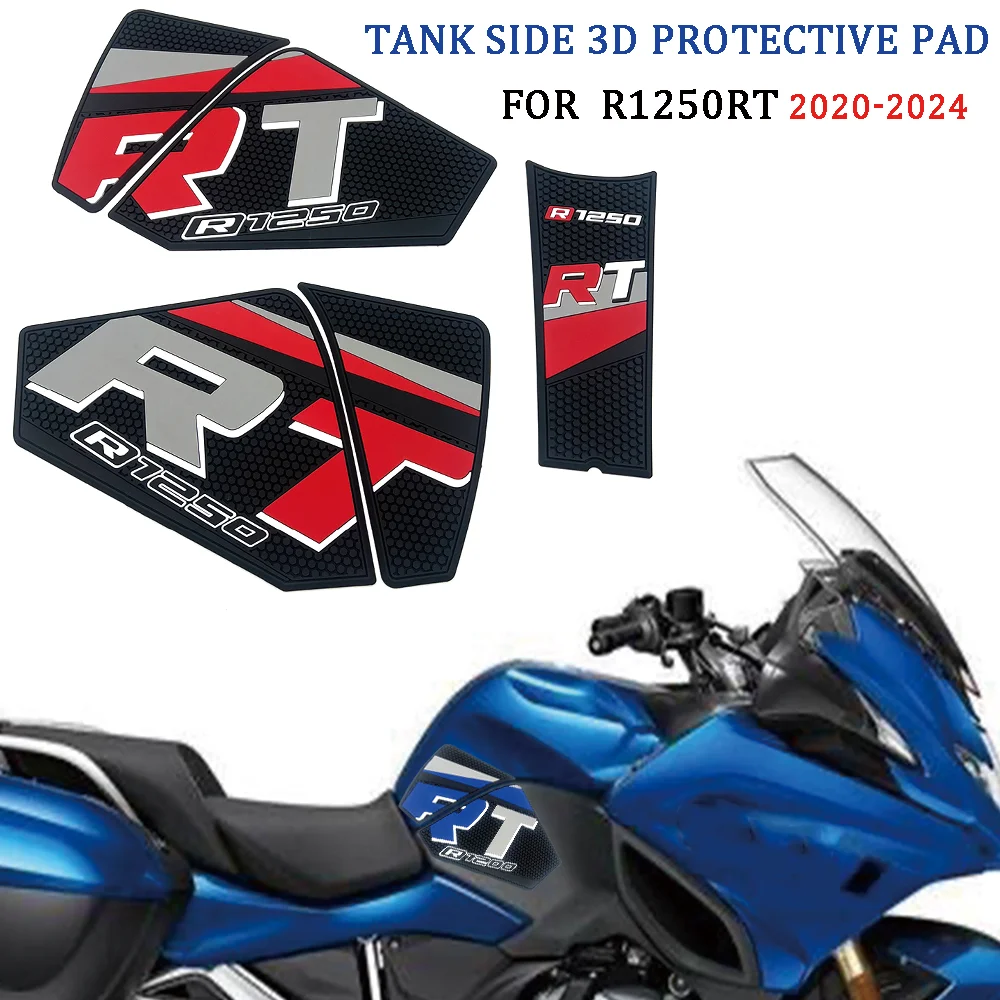 

2024 New Motorcycle Accessorie Side Tank Pad Protection Knee Grip Traction For BMW R1250RT R1250 RT 2020 2021 2022 2023