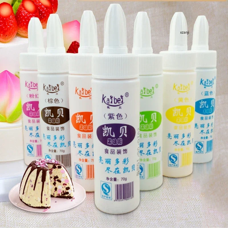 8 Bottles Cake Powder Fudge Baking  Pigment Fruit Powder Baking Accessories  Chocolate Mold