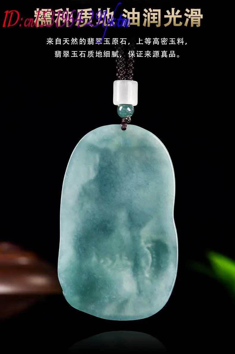 Burmese Jadeite Monkey King Pendant Necklace Vintage Luxury Gifts for Women Fashion Accessories Burmese Jade Carved Amulet view 5