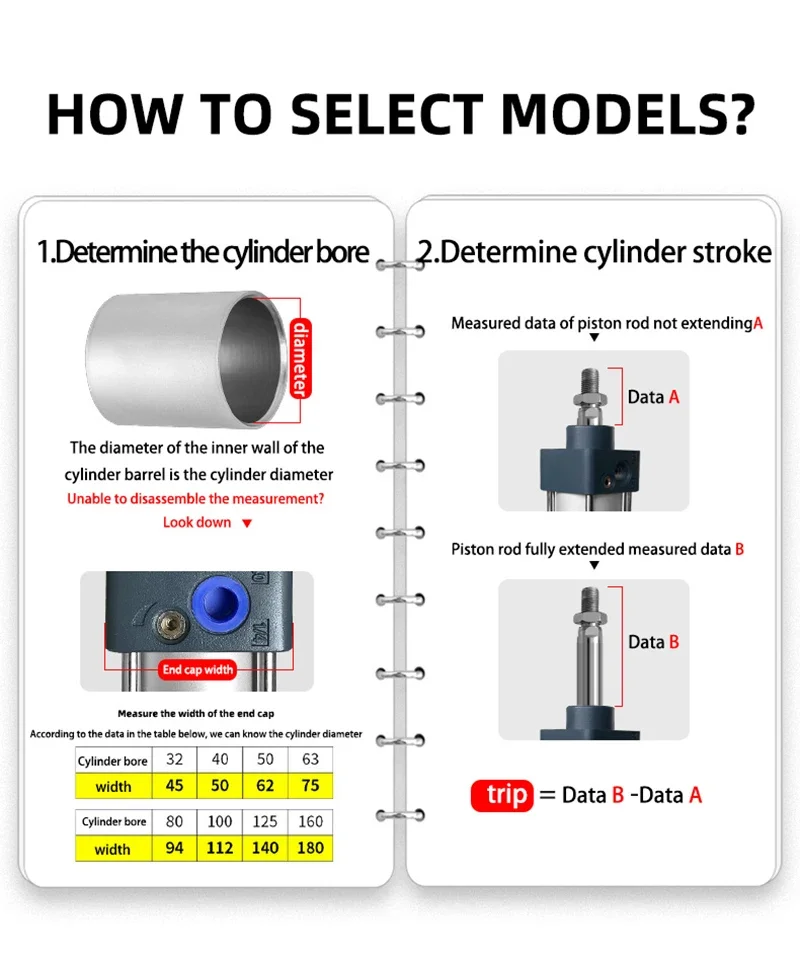 Disponibile Cilindro standard Pistone avvitato Cilindro pneumatico a doppia azione Serie SC Lega di alluminio Industria dell'alluminio Pro