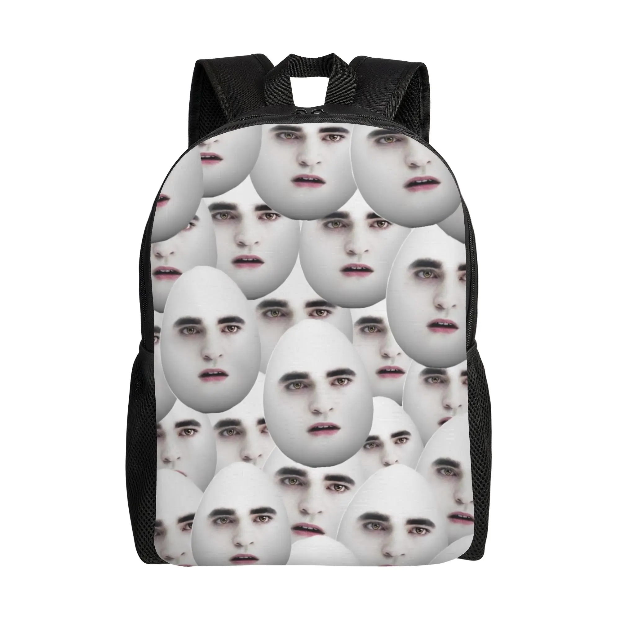 Funny Eggward Meme  Fashion Backpack Gift High School Business Twilight Edward Cullen Daypack for Men Women Laptop Shoulder Bag