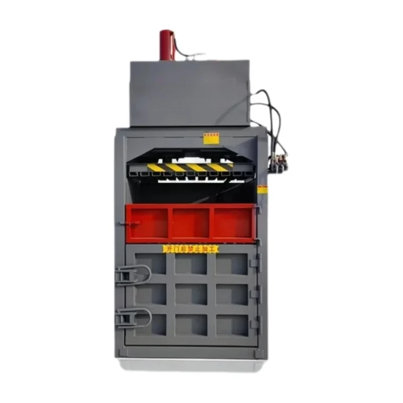 

Vertical Hydraulic Baler Waste Carton Can Crusher Oil Drum Compactor Plastic Bottle Small Baler