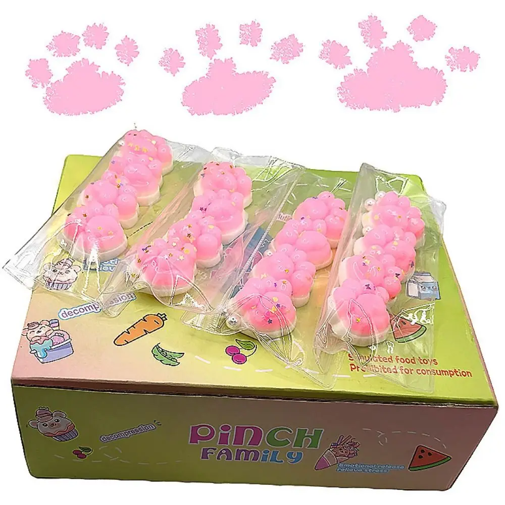 ใหม่นุ่มบีบ Cat Paw ของเล่นเหนียวน่ารัก Pinching Cat Paw Relief ผ่อนคลาย TPR Decompressing ของเล่น