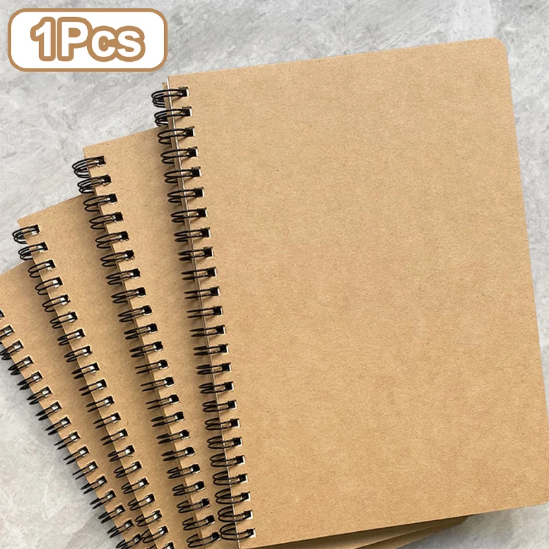 A5 Kraft Paper Notebook To-do Planner Notepad Book Vintage Soft Copybook Daily Memos Journal Notebook School Supplies ﻿