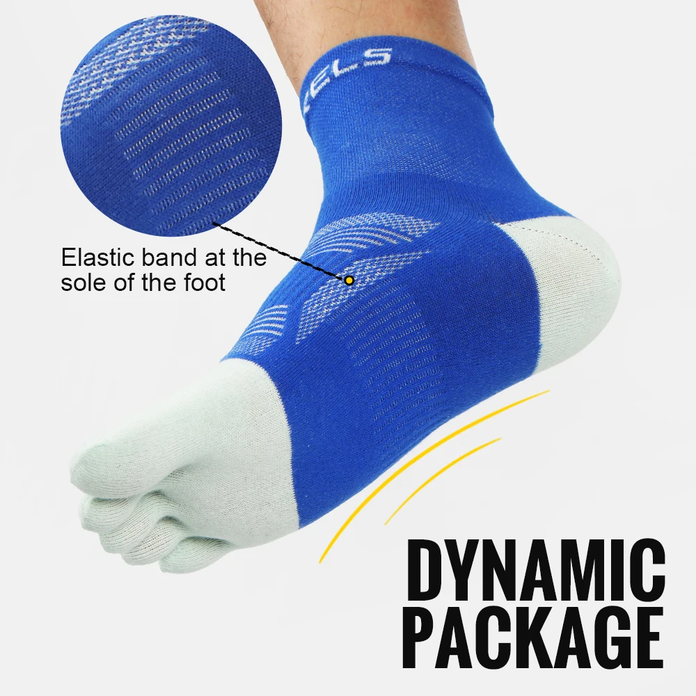 WRELS Toe Socks for Men and Women Athletic Hiking Toe Socks Soft Comfortable and Moisture Wicking Quick-Dry Five Toe Socks - Image 4