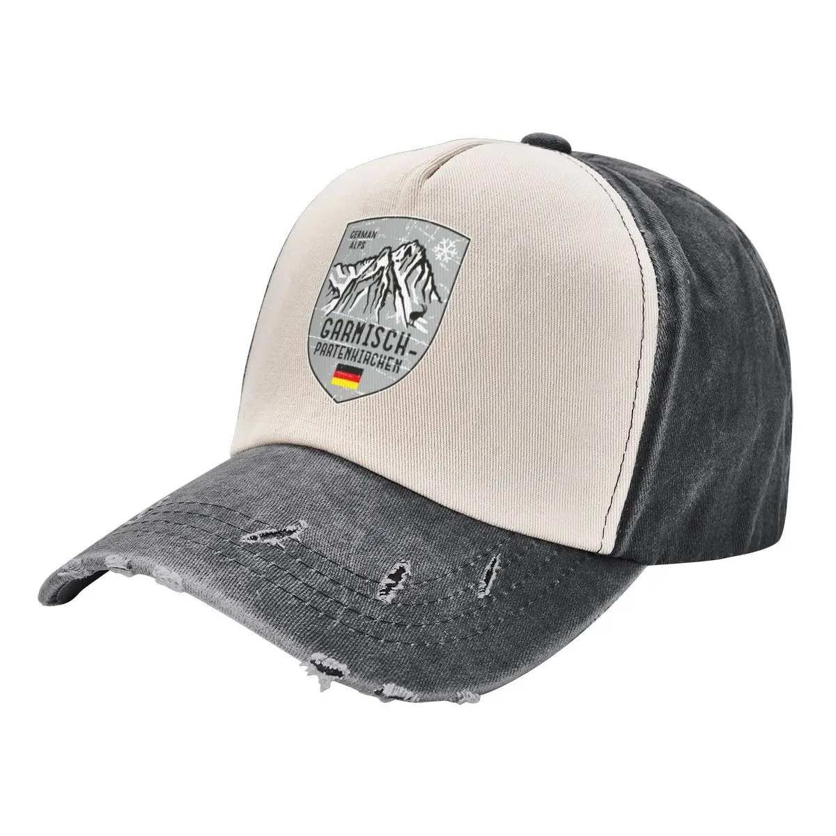 Garmisch Mountain Germany EmblemCap Baseball Cap tea Hat Brand Man cap For Women Men's