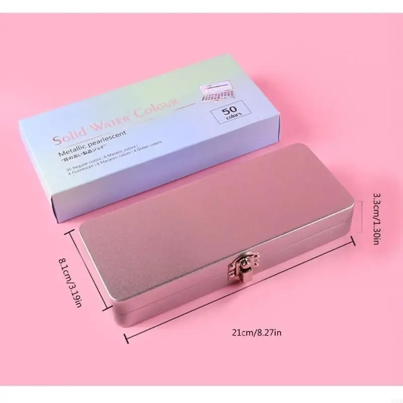 Y5LB 50/72/90/100 لون مجموعة الطلاء بالألوان المائية لوازم الرسم بيرليسسينت الصباغ الصلبة مجموعة الطلاء بالألوان المائية