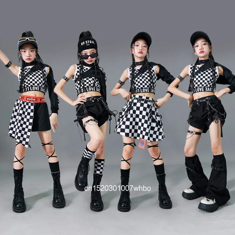 

Girls' Fashionable Jazz Dance Costumes, Children's Street Dance Sets, Hip-hop Children's Hip-hop Performance Costume Sets