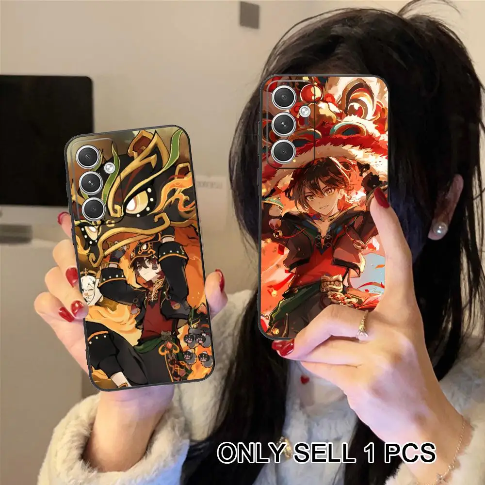 Game GI Gaming Phone Case for Samsung Galaxy S26 S25 S24 S23 S22 S21 S20 Note20 Plus FE Ultra Soft TPU Shockproof Cover