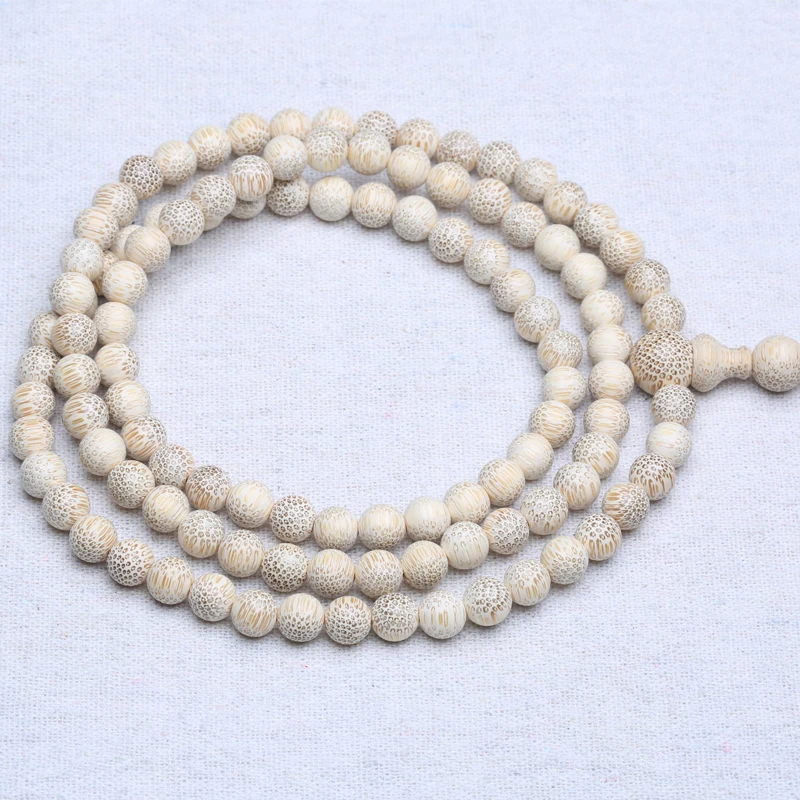 Natural wood handmade solid wood genuine bamboo knot environmental protection 99 beads rosary Islamic Muslim handmade rosary