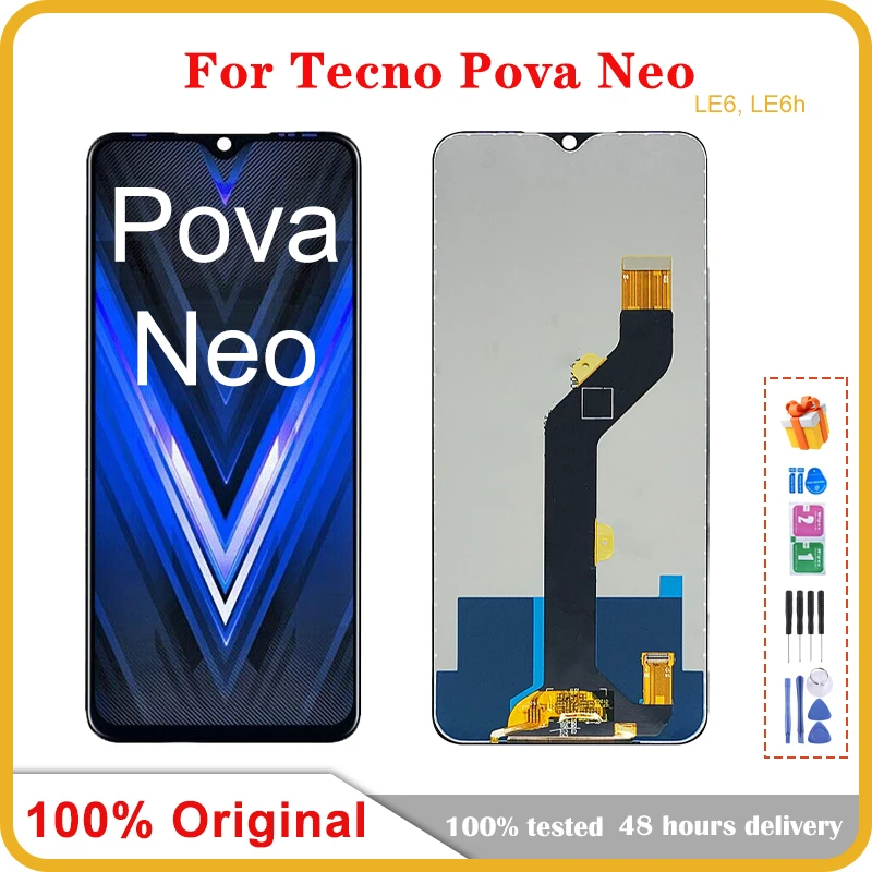 

6.8" Original For Tecno Pova Neo LE6 LCD Display Touch Screen Digitizer Assembly New for Tecno LE6 LCD Repair Replacement Parts