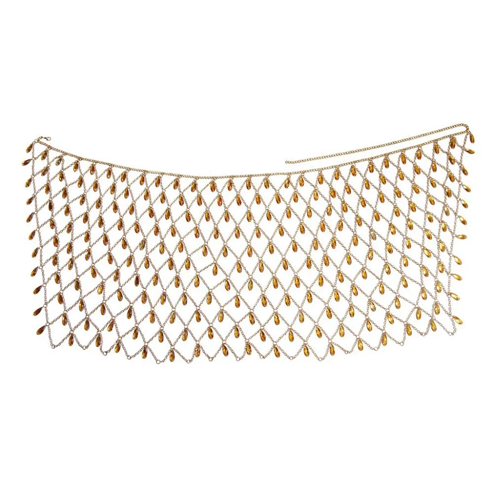 NewMulti-layer Water Drop Sexy Body Chain Hollow Jewel Pendant Waist Chain Accessories