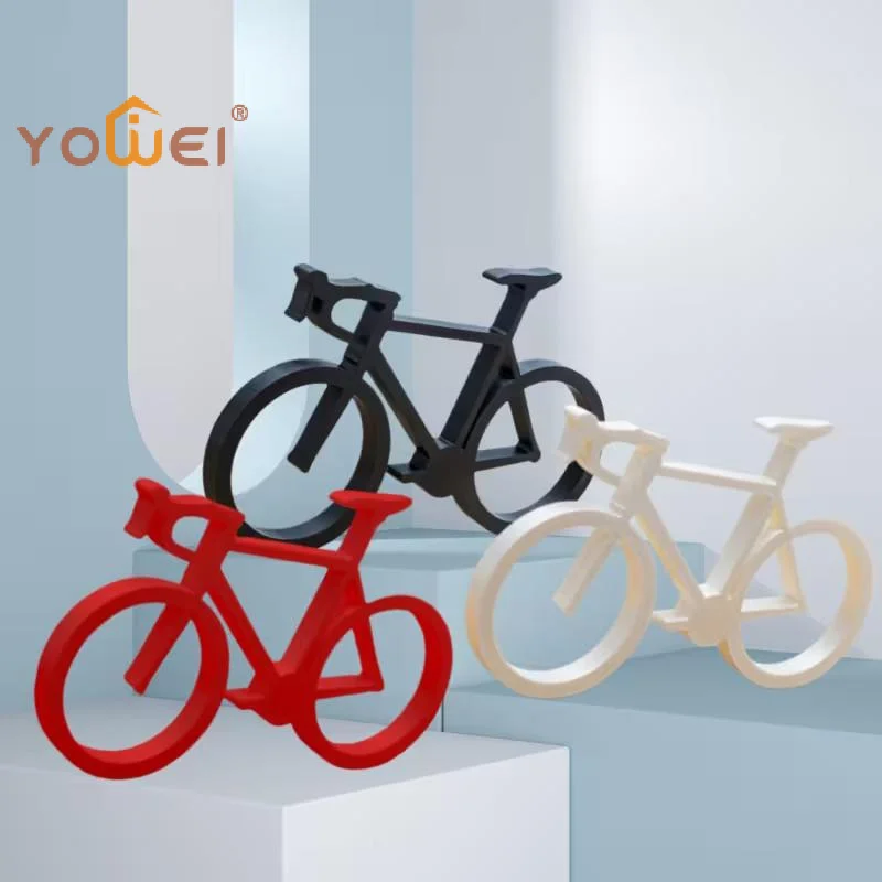 Latest Modern Abstract Bicycle Sculpture Minimalist Bike Art Decor 3D Printed Cycling Sculpture Desk Decor Home Office Gift