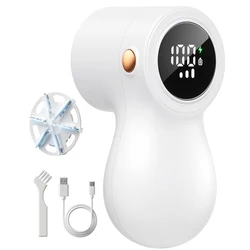 coldSky Lint Remover for Clothes with 2 Replaceable Blades Rechargeable Fabric Shaver 3-Speeds Electric Lint Shaver for Sweater