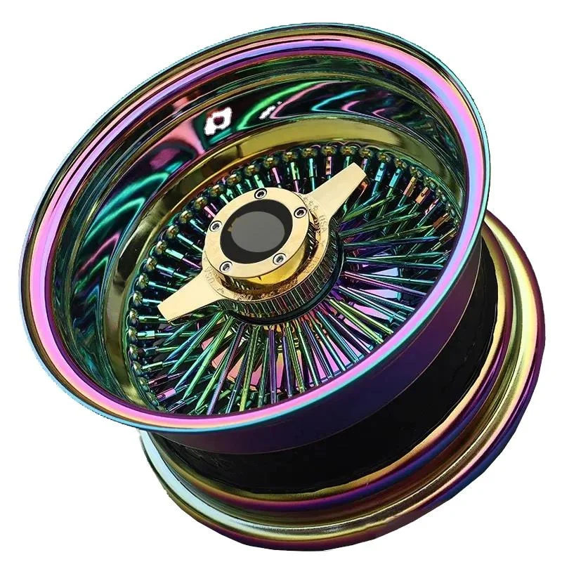 Car Spoke Wheel 13 14 15x7 15x8 16x7 17x8 17x9 18 20 21 22 Inch 100 150 Spoke Multi Color Knock Off Wire Wheels For Classic Car