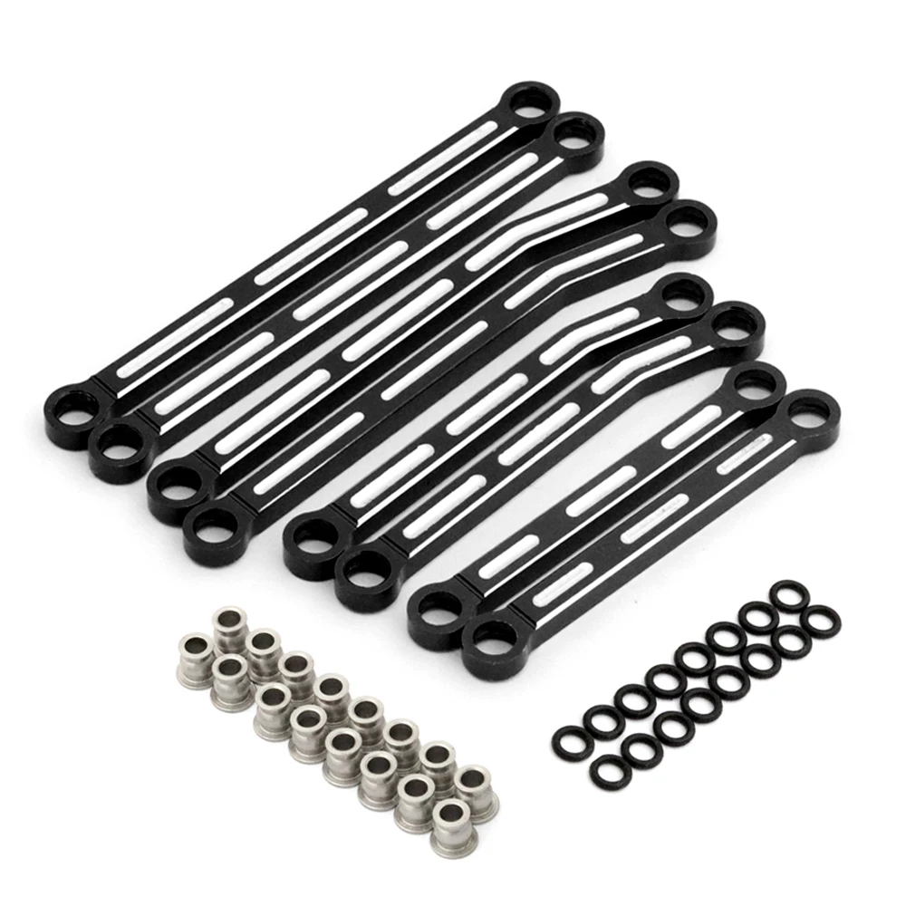 โลหะอัลลอยด์ Linkage Tie Link Rod ชุดที่เพิ่มขึ้นสำหรับ Traxxas TRX4M Bronco Defender 1/18 RC Crawler โมเดลรถยนต์อะไหล่อัพเกรด