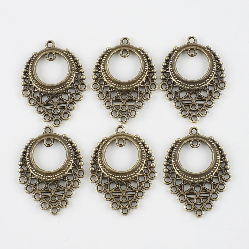 

50pcs Necklace Pendant Earrings Charms Alloy Retro Style DIY Jewelry Making Supplies Girls Charm Accessories Gifts