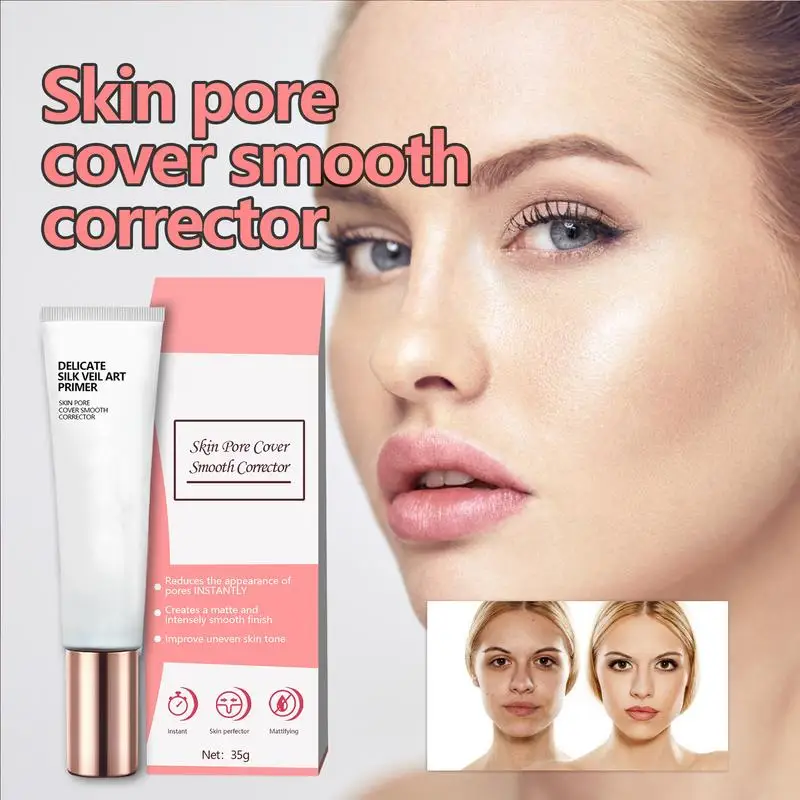 Gezicht Primer Make-Up Crème Olie Controle Concealer Onzichtbare Poriën Concealer Kleurloze Hydraterende Primer Vrouwen Koreaanse Cosmetica