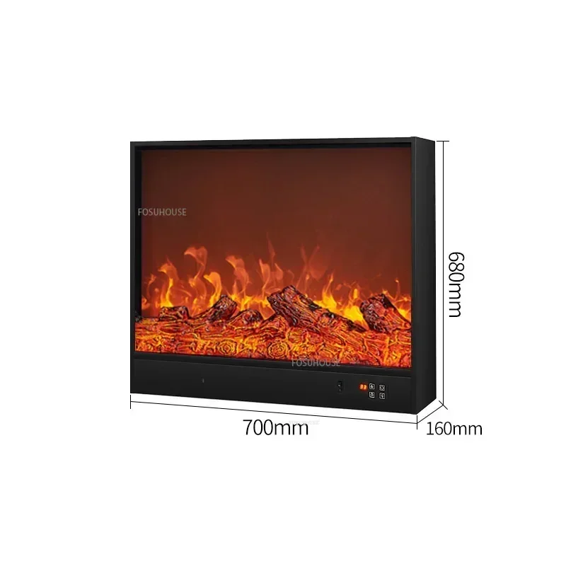 تخصيص جزءا لا يتجزأ من المنزل الموقد سخان الموقد الأساسية محاكاة لهب الديكور LED حائط الخلفية N #6