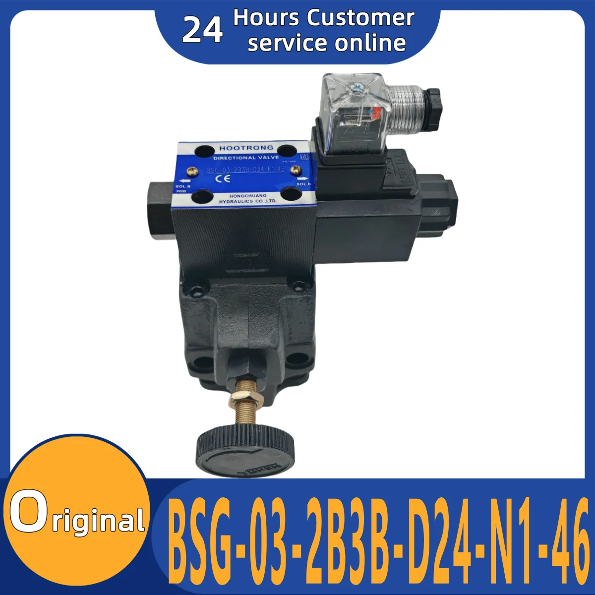 

Brand new original BSG-03-2B3B-D24-N1-46 electromagnetic overflow valve