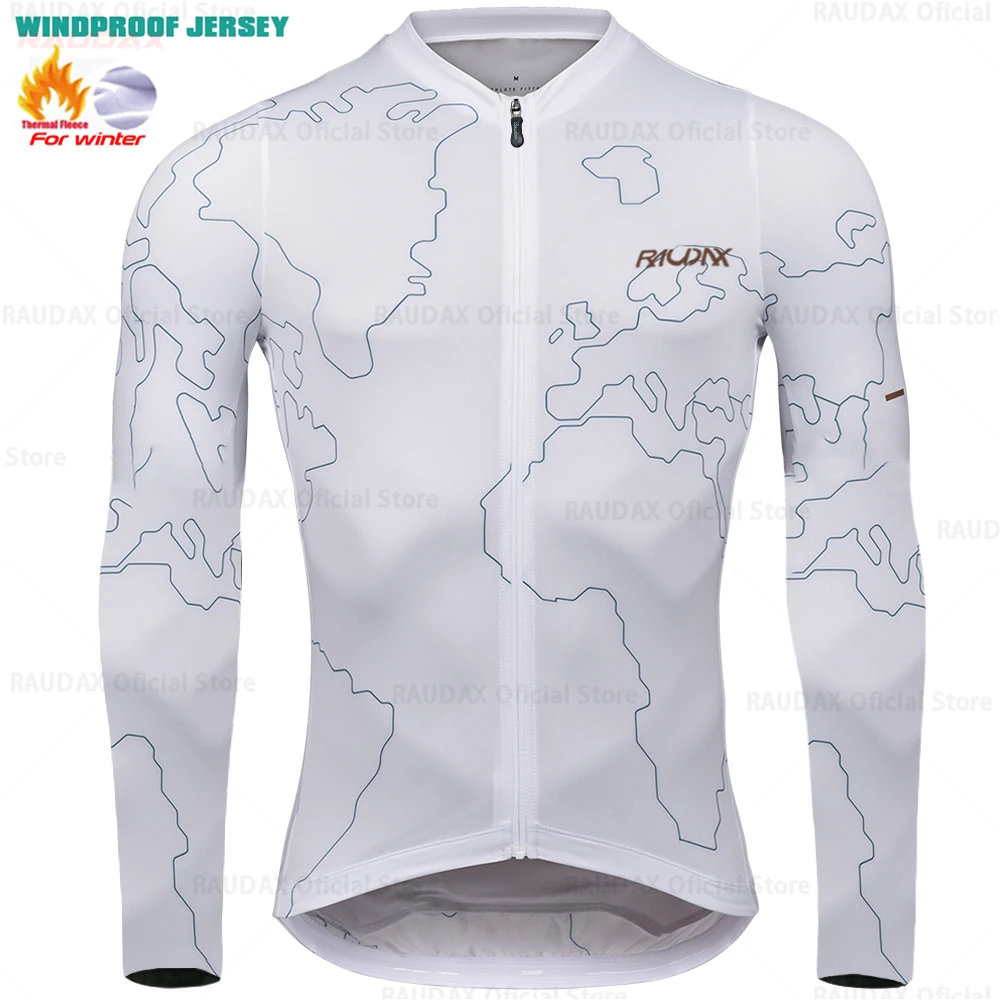 2025, Raudax Winter Radfahren Thermo-Fleece-Kleidungssets, Top-Radtrikot, Sport, Fahrrad, MTB, Reitbekleidung, warme Jacken für Herren – Detail 5